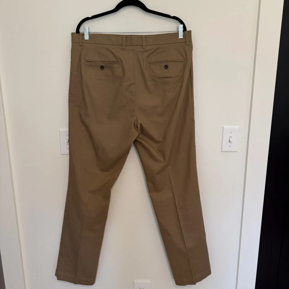 Banana Republic Aiden Pant Mens 36x34 Slim Fit Chino Trousers Khaki‎ Brown Brown